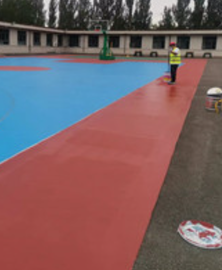 宜君旧篮球场地面改造翻新整改   